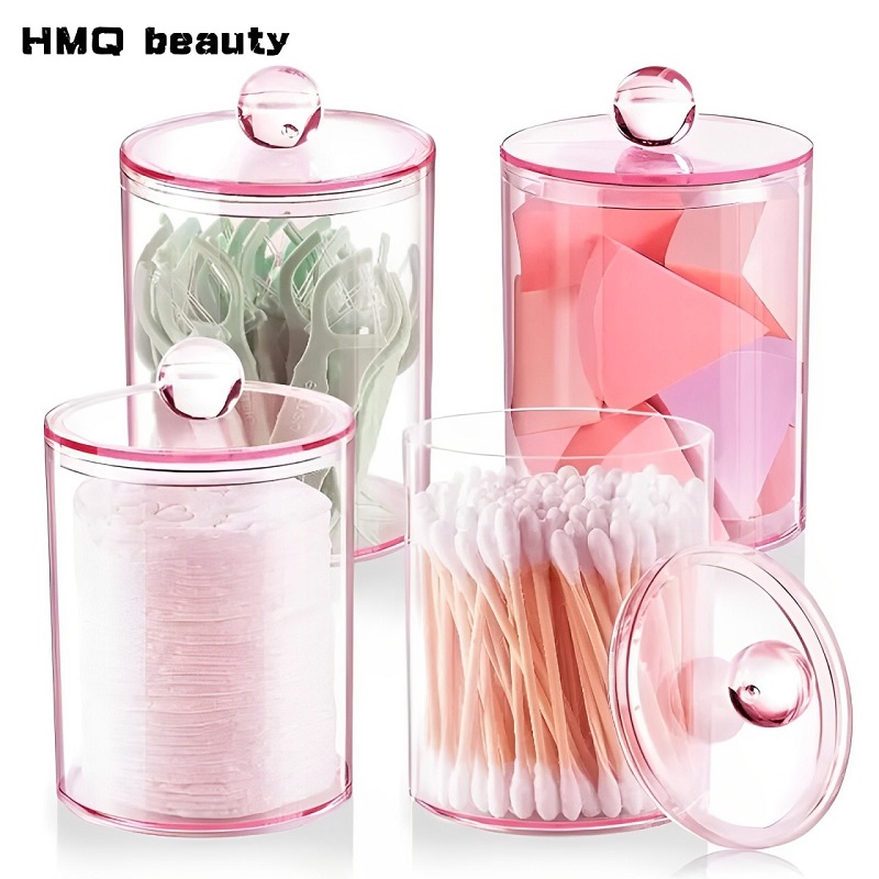 Beauty Makeup Organizer - Przezroczysty pojemnik na waciki Przenośny organizer