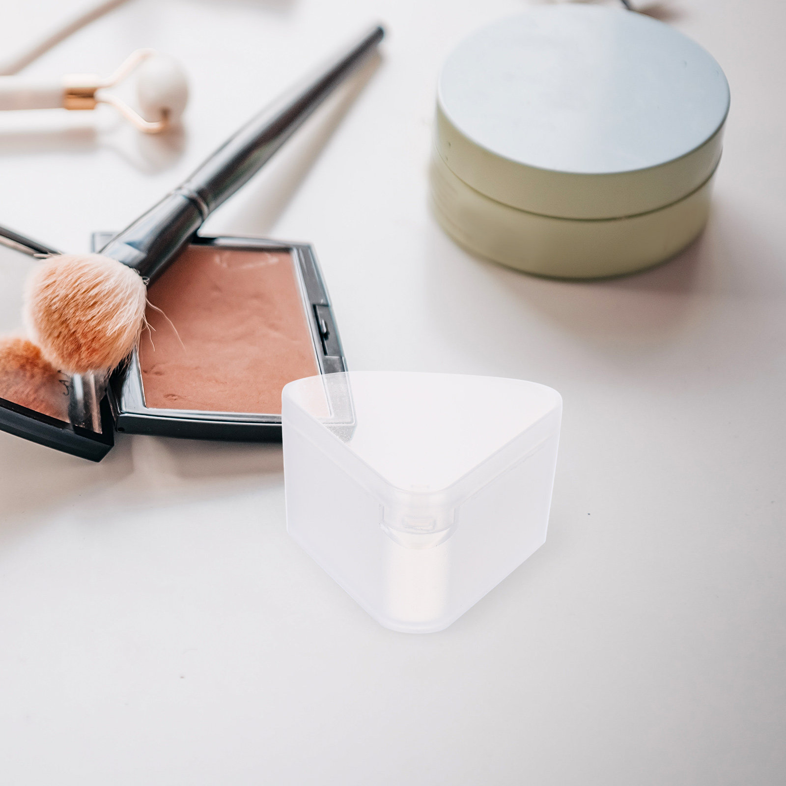Beauty Makeup Organizer - 6 szt. Trójkątne etui na puder,