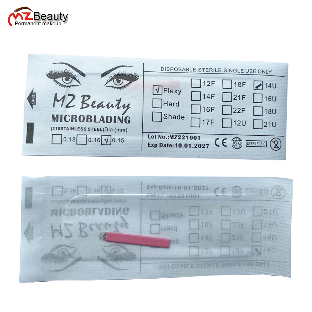 Beauty Makeup Supply - Nano 0.15MM 14 U kształt igły