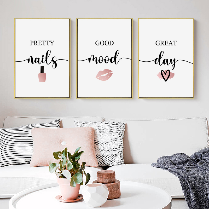 Makeup Is Beauty Quotes - Nordycki Różowy Kobieta Czerwone Usta Lakier