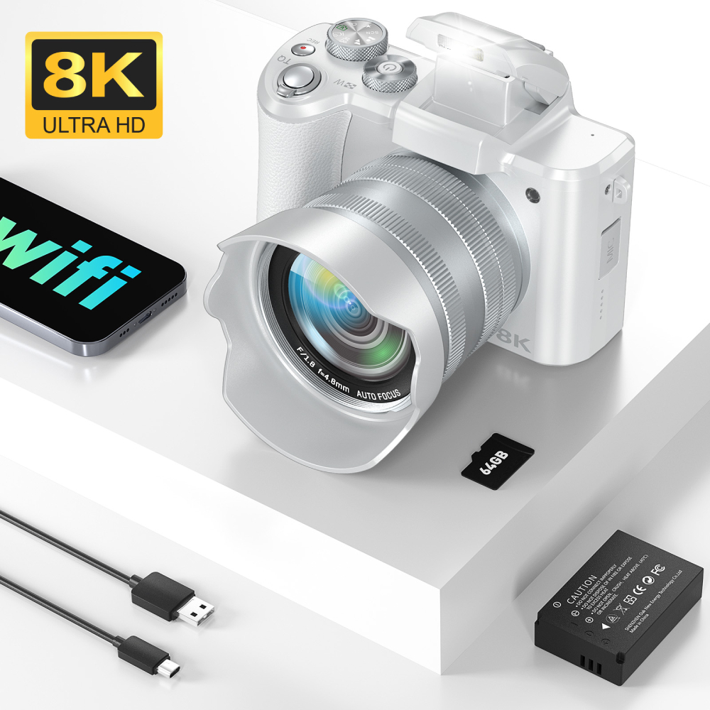 Beauty Makeup Camera - Aparat cyfrowy 8K do fotografii, aparat