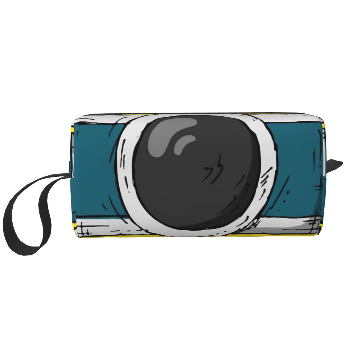 Beauty Makeup Camera - Retro Klasyczna Niebiesko-Zielona Torba na Aparat