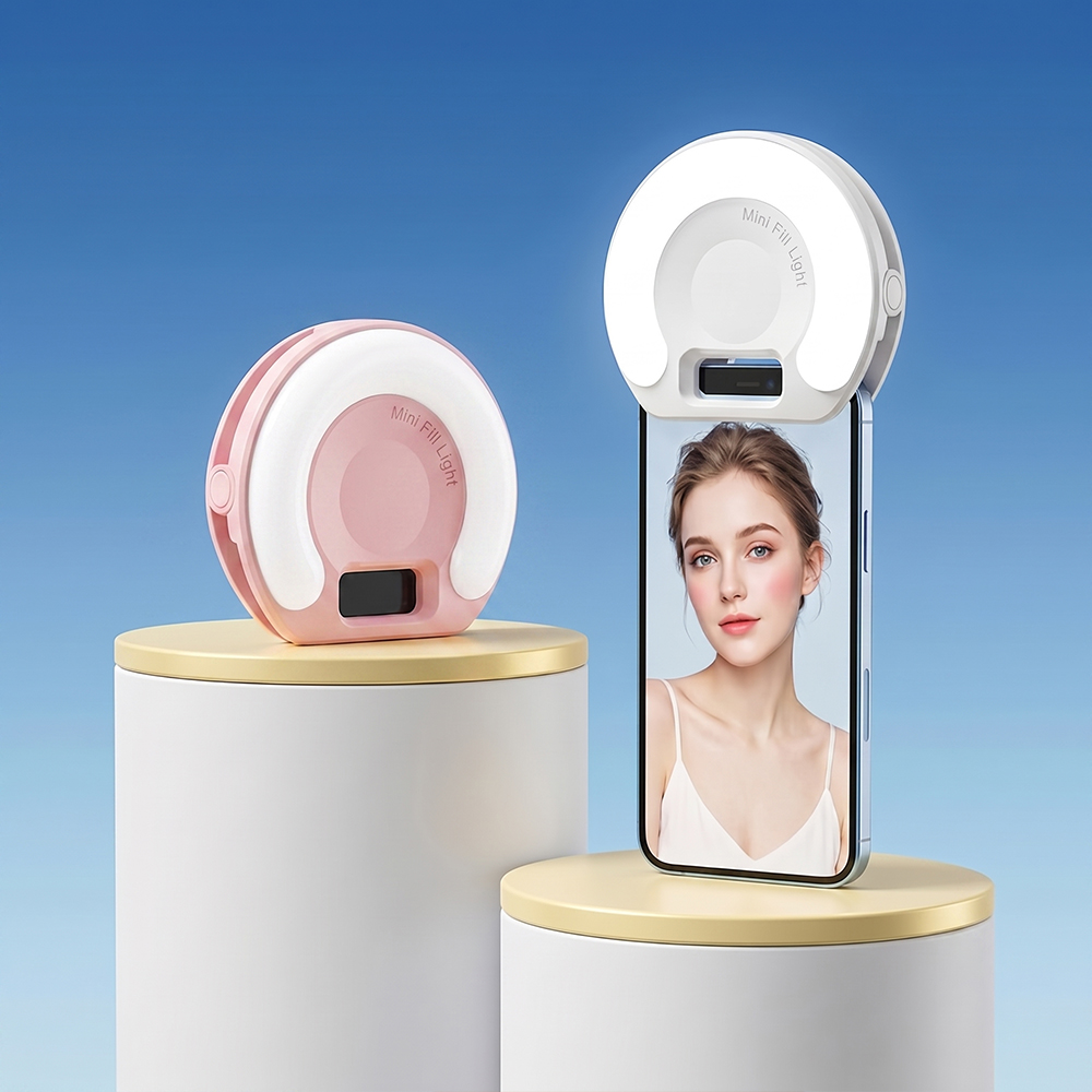 Beauty Makeup Camera - Przenośna mini lampa pierścieniowa do selfie,