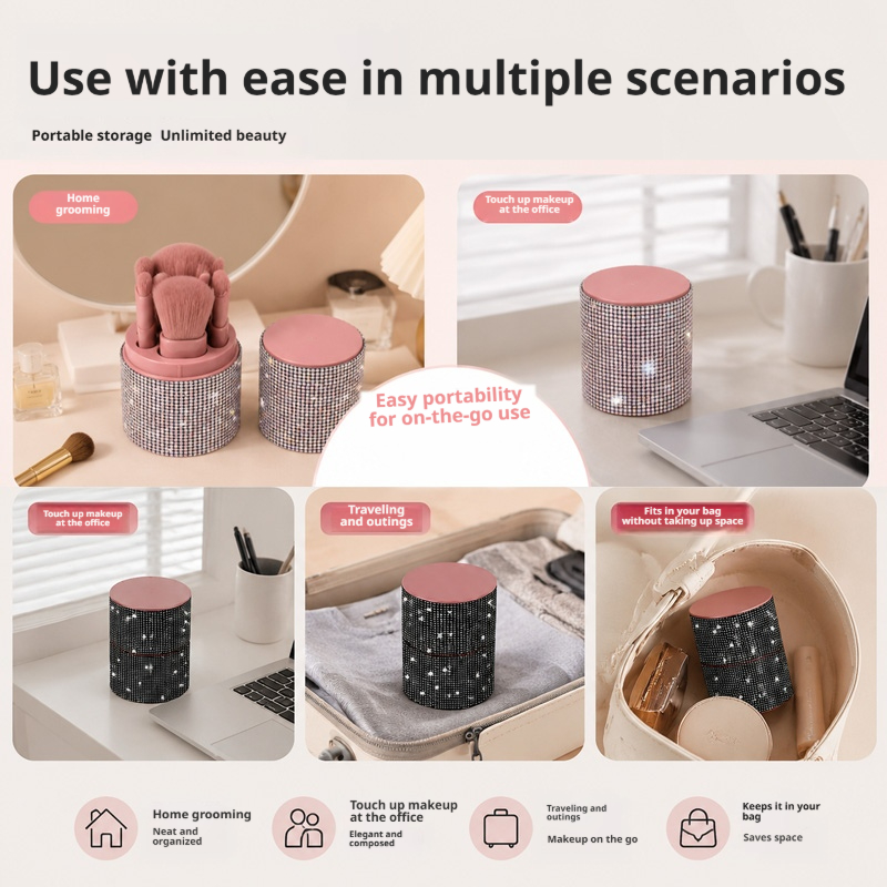 Damski błyszczący pojemnik na  – Beauty Makeup Organizer recenzja i cena