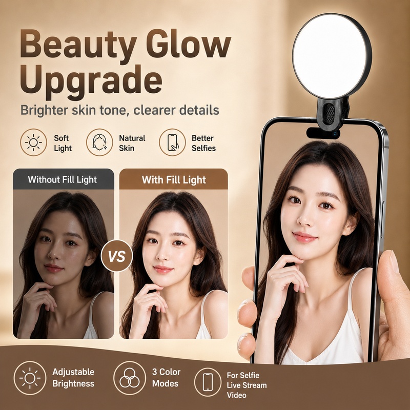 Przenośna lampa LED RGB do wyp – Beauty Makeup Camera recenzja i cena