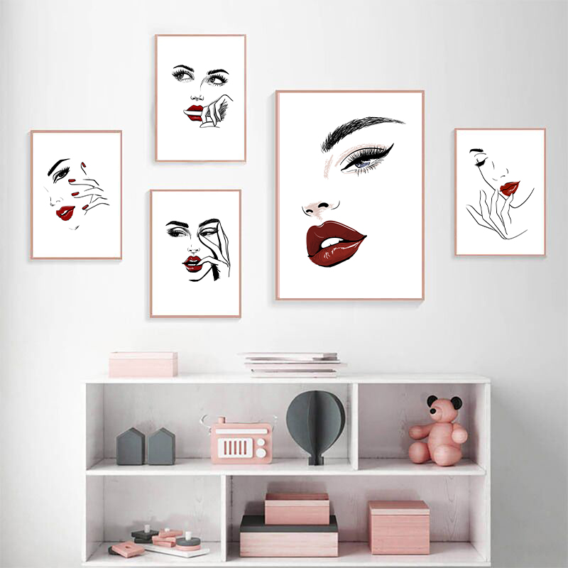 Plakat w stylu nordyckim, maki – Makeup Is Beauty Quotes recenzja i cena
