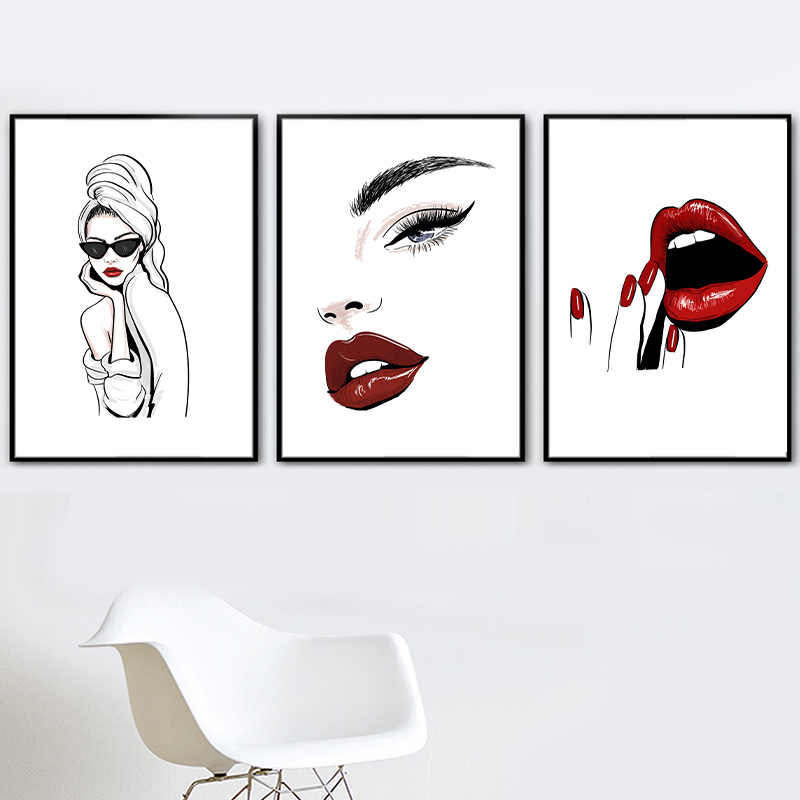 Plakat w stylu nordyckim, maki – Makeup Is Beauty Quotes recenzja i cena