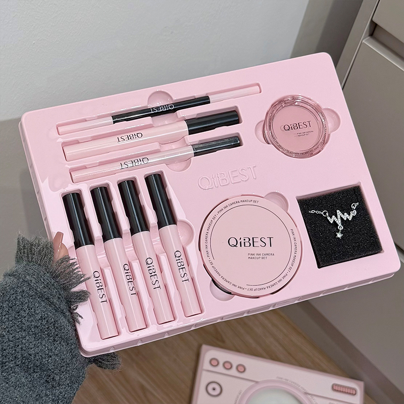 QIBEST Różowy Zestaw Kosmetykó – Beauty Makeup Camera recenzja i cena