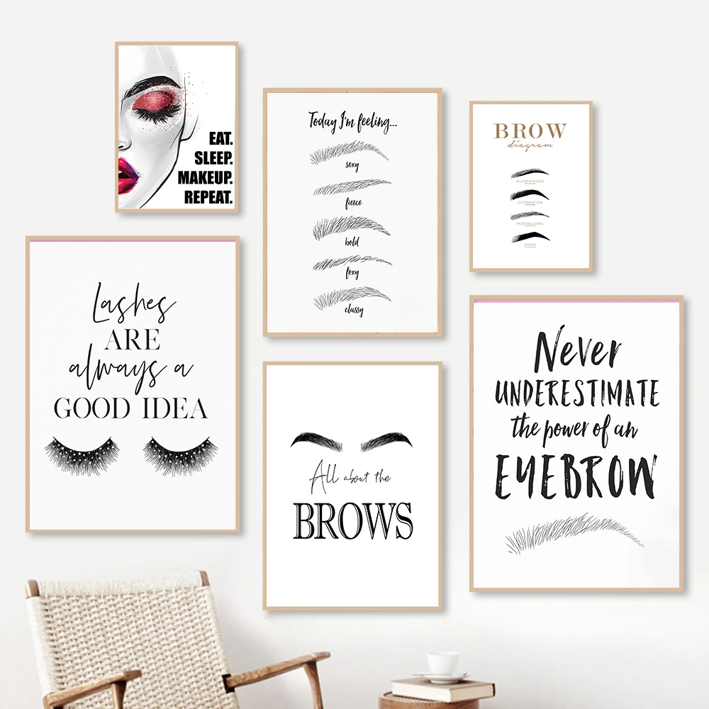 Moda makijaż obraz na płótnie  – Makeup Is Beauty Quotes recenzja i cena