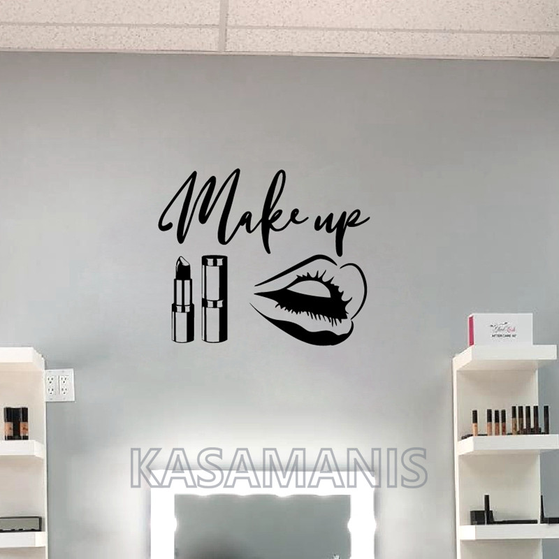 Makijaż Cytat Naklejki ścienne – Makeup Is Beauty Quotes recenzja i cena
