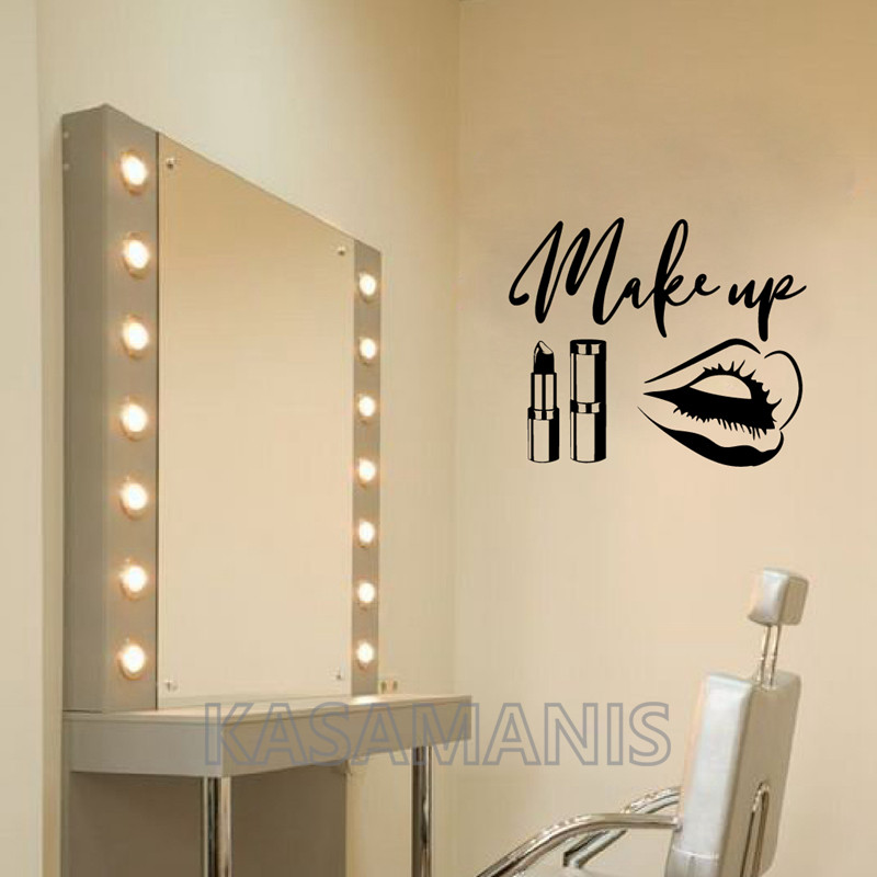 Makijaż Cytat Naklejki ścienne – Makeup Is Beauty Quotes recenzja i cena